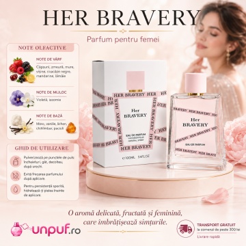 Parfum Arăbesc Milestone Her Bravery EDP 100 ml Damă, Inspirat Her Elixir, Aromă Floral Fructată cu Fructe Roșii, Bergamotă, Piersică, Flori Albe, Iasomie, Trandafir, Cedru, Mosc și Vanilie - Img 9