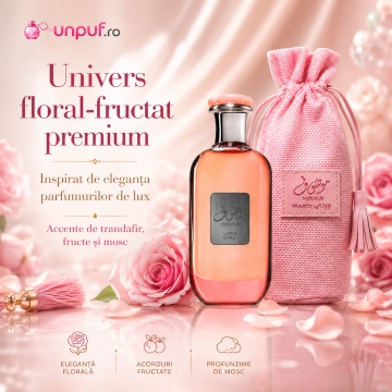 Parfum Arăbesc Mousuf Wardi Ard Al Zaafaran 100 ml, Apă de Parfum Damă, Aromă Oriental Floral Lemnoasă cu Citrice, Fructe Dulci, Trandafir, Mosc și Vanilie - Img 7