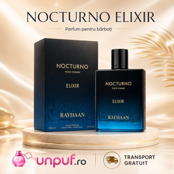 Parfum Arăbesc Nocturno Elixir Rayhaan EDP 100 ml Unisex, Inspirat Sauvage Elixir, Aromă Oriental Fougère cu Bergamotă, Ierburi Aromatice, Piper, Condimente, Geranium, Lavandă, Ambră, Mosc și Vetiver - Img 10
