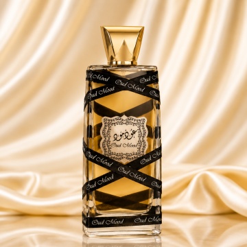 Parfum Arăbesc Oud Mood Gold Lattafa EDP 100 ml Unisex, Inspirat Oud Bouquet Lancome, Aromă Oriental Lemnoasă cu Pimento, Trandafir, Șofran, Caramel, Paciuli, Oud, Ambră, Lemn Uscat și Vanilie - Img 2