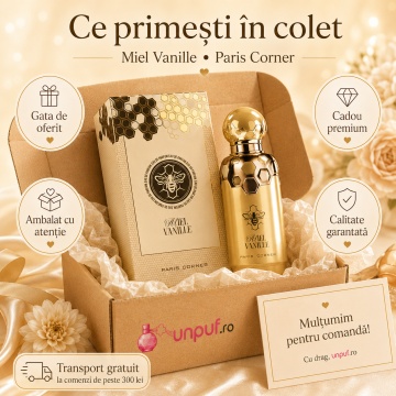 Parfum Arăbesc Paris Corner Miel Vanille 100 ml, Apă de Parfum Damă, Aromă Gurmand Dulce cu Miere și Vanilie, Inspirat Bee - Img 3