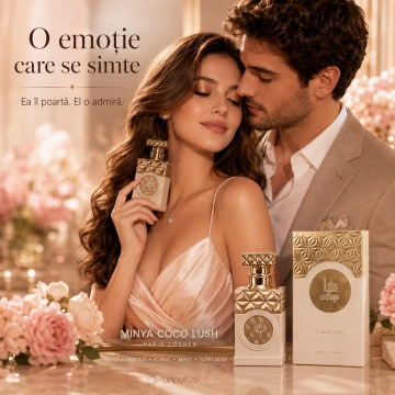 Parfum Arăbesc Paris Corner Minya Coco Lush 100 ml, Apă de Parfum Unisex, Damă, Bărbat, Aromă Dulce Fructată cu Apă de Cocos, Zmeură, Macarons și Mosc, Inspirat Thank U Next - Img 5
