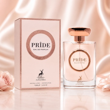 Parfum Arăbesc Pride Maison Alhambra EDP 100 ml Damă, Inspirat Idôle Lancome, Aromă Oriental Florală cu Ceai, Bergamotă, Frezie, Orhidee, Iasomie, Trandafir, Floare de Portocal, Paciuli, Mosc și Vanilie