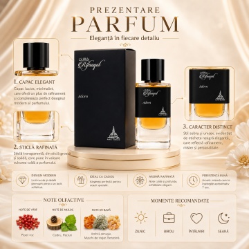 Parfum Arăbesc Rifaaqat Adorn Paris Corner 85 ml, Apă de Parfum Bărbați, Aromă Chypre Lemnoasă, Ambrată și Elegantă, Inspirat Tuxedo Yves Saint Laurent - Img 3
