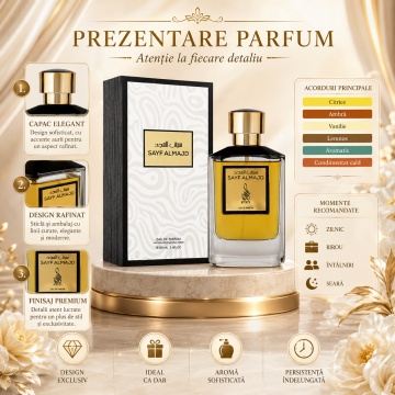 Parfum Arăbesc Risala Series Sayf Almajd 105 ml, Unisex, Damă, Bărbat, edp - Img 3
