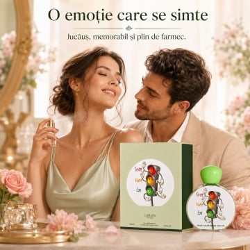 Parfum Arăbesc Stop Wait Go Lattafa Pride 75 ml, Apă de Parfum Unisex, Aromă Floral Fructat Gurmandă cu Lavandă, Pară, Piersică, Orhidee, Pralină, Nucă de Cocos, Ambră, Lemn de Santal și Mosc - Img 5