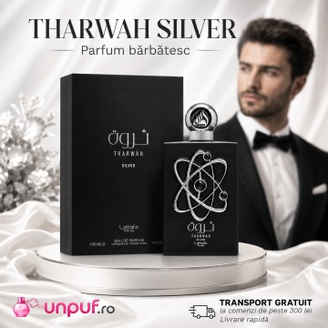 Parfum Arăbesc Tharwah Silver Lattafa Pride EDP 100 ml Bărbat, Inspirat Ralph’s Club, Aromă Lemnos Floral Mosc cu Bergamotă, Mentă, Lavandă, Salvie, Cedru, Mosc și Vetiver - Img 10