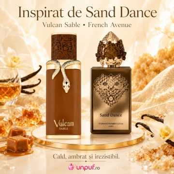 Parfum Arăbesc Unisex Vulcan Sable French Avenue 100 ml, Apă de Parfum, Inspirat de Sand Dance Stéphane Humbert Lucas, Aromă Caldă Ambrată și Vanilată cu Citrice, Condimente, Note Proaspete, Flori Albe, Lavandă, Lemn de Cedru, Ambră, Mosc, Whiskey și Acce - Img 8