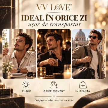 Parfum Barbati V.V.Love Mountaineer Green Pour Homme, Eau de Toilette EDT, 30 ml, Aroma Fresh, Masculina, Elegant, Spray, Format Compact, pentru Zi si Seara - Img 4