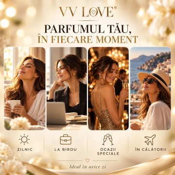 Parfum Dama VV Love Party Royal Sweety, Eau de Parfum EDP, 30 ml, Aroma Feminina, Florala si Dulce, Elegant, Format Compact, pentru Zi si Seara - Img 4