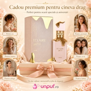 Parfum Eclaire Lattafa 100 ml, Apă de Parfum Damă, aromă dulce gurmandă cu caramel, lapte, miere, vanilie și pralină - Img 8