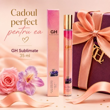 Parfum GH Sublimate 35 ml, Apă de Parfum Damă, Aromă Florală Seducătoare și Elegantă, Format Compact, Note de Floarea Pasiunii, Bergamot, Orhidee, Trandafir, Paciuli, Pielărie, Ambră și Mușchi - Img 3
