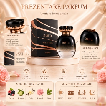 Parfum La Fede Aura Kiss Of Rose 100 ml - Img 3