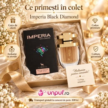 Parfum Le Gazelle Imperia Black Diamond 100ml, Parfum Arabesc original Unisex - Img 3