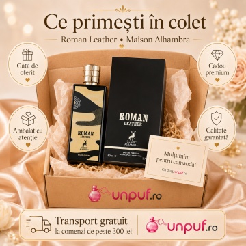 Parfum Roman Leather Maison Alhambra 80 ml, Apa De Parfum, Unisex - Img 4