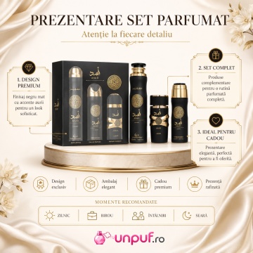 Parfum Set Lattafa Asad 3 Pcs, Bărbat - Img 3
