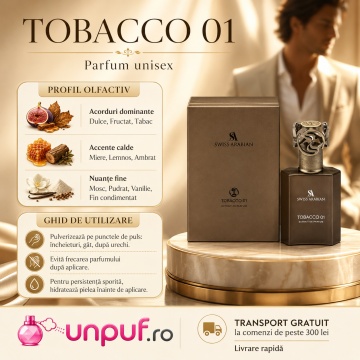 Parfum Tobacco 01 Extrait de Parfum 50ml, tip arăbesc, Unisex, Damă, Bărbat - Img 9