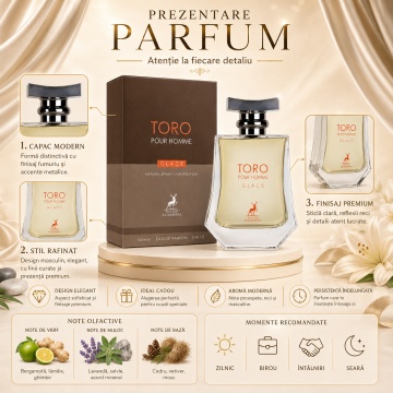 Parfum Toro Glace Pour Homme Maison Alhambra 100 ml, Apa De Parfum, Barbati - Img 3