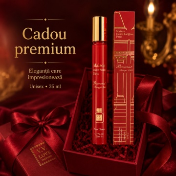 Parfum Unisex Chandelier Rouge 35 ml V.V. Love, Inspirat de Baccarat Rouge 540 Extrait de Parfum, Aromă Intensă cu Șofran, Migdale Amare, Iasomie, Cedru și Mosc - Img 5