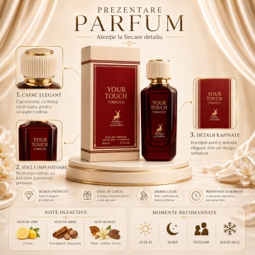 Parfum Your Touch Tobacco Maison Alhambra 100 ml, Apa De Parfum, Barbati - Img 3