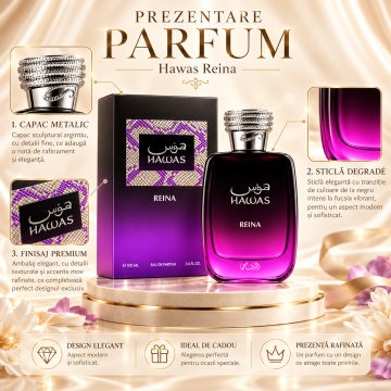 Rasasi Hawas Reina – Parfum EDP 100 ml, damă - Img 3
