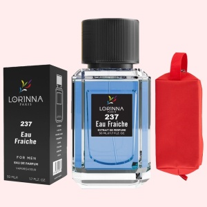 Set Apă de Parfum Lorinna Paris Parfum Eau Fraiche de Bărbat 50 ml si Gentuță Parfumuri