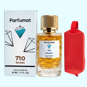 Set Apa de parfum Parfumat 710 Smoke, Unisex, 50 ml si Gentuta cosmetice