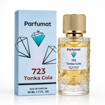 Set Apa de parfum Parfumat 723 Tonka Cola, Unisex, 50 ml si Gentuta cosmetice - Img 3