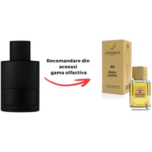 Set Extract de Parfum Lorinna Paris Parfum Ambre Leather, Unisex Damă Bărbat, 50 ml si Gentuță Parfumuri - Img 2