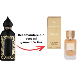 Set Extract de Parfum Lorinna Paris Parfum Bad Girl, 50 ml, Unisex Damă Bărbat si Gentuță Parfumuri - Img 2