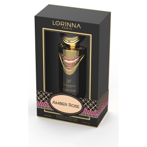 Set Extract de Parfum Lorinna Paris Parfum, De Luxe Collection, Amber Rose, 100 ml, Unisex Damă Bărbat si Gentuță Parfumuri - Img 6