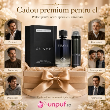 Set Parfum Fragrance World Suave Eau De Parfum 100 Ml + Deodorant 50 Ml, parfum arbesc original - Img 7