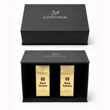 Set parfum Lorinna Paris Black Extreme & Black Extreme, 2 x 50 ml, Cutie cadouri parfum premium