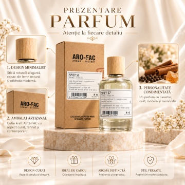 Spicy 57,Aro Fac parfum unisex, EDP, 100 ml - Img 3