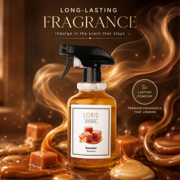Spray Odorizant de Cameră, Hol, Baie și Auto Loris Parfum Caramel, Room Spray 500 ml, Aromă Dulce și Caldă - Img 5