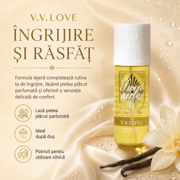 Spray Parfumat pentru Corp V.V. Love Sweet Nectar, 150 ml, Damă, Aromă Dulce și Fresh - Img 7