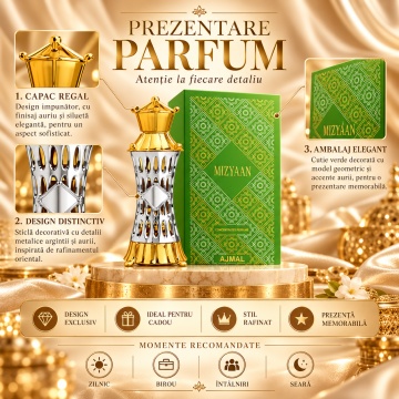 Ajmal Mizyaan Conc.D Perf – Parfum EDP 14 ml, damă - Img 3