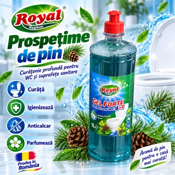 Detartrant WC 4 în 1 Cloret Gel Forte – 1 L - Img 6