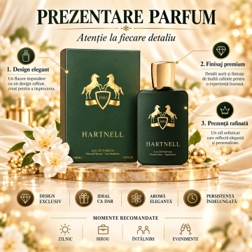 Fragrance World Hartnell – Parfum EDP 100 ml, bărbați - Img 3