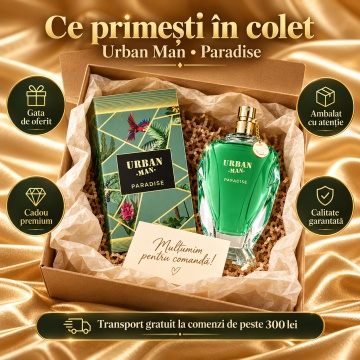 Fragrance World Urban Man Paradise – Parfum EDP 90 ml, bărbați - Img 4