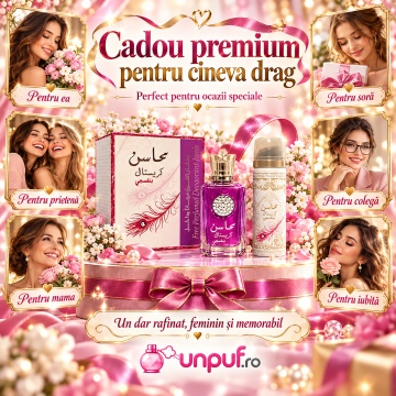 Lattafa Set Mahasin Crystal Violet : + Deodorant Spray – 100 ml + 50 ml, unisex - Img 7