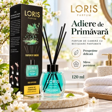 Loris Parfum Adiere de Primăvară 120 ml – Odorizant de Cameră cu Bețișoare Parfumate - Img 2