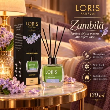 Loris Parfum Zambilă 120 ml – Odorizant de Cameră cu Bețișoare Parfumate - Img 5