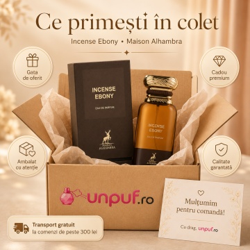 Maison Alhambra Incense Ebony – Parfum EDP 100 ml, unisex - Img 4