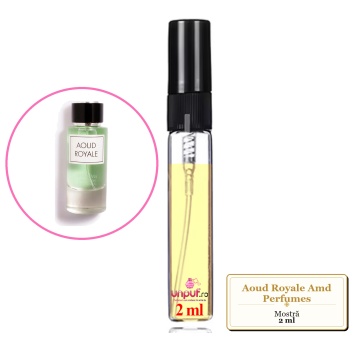 Mostra fiola din Aoud Royale Amd Perfumes, decant sticla cu pulverizator