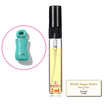 Mostra fiola din Birdie Suger Retro Aro-Fac, decant sticla cu pulverizator