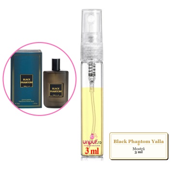 Mostra fiola din Black Phantom Yalla, decant sticla cu pulverizator - Img 2