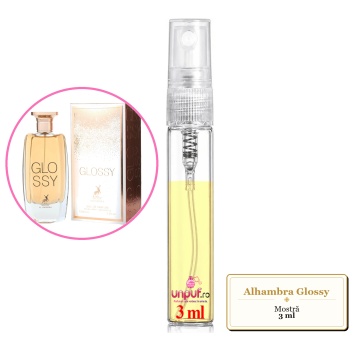 Mostra fiola din Parfumul Alhambra Glossy, decant sticla cu pulverizator - Img 2
