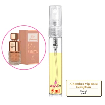 Mostra fiola din Parfumul Alhambra Vip Rose Seduction, decant sticla cu pulverizator - Img 4