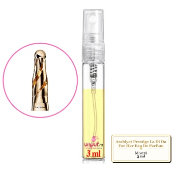 Mostra fiola din Parfumul Arabiyat Prestige La Di Da For Her Eau De Parfum, decant sticla cu pulverizator